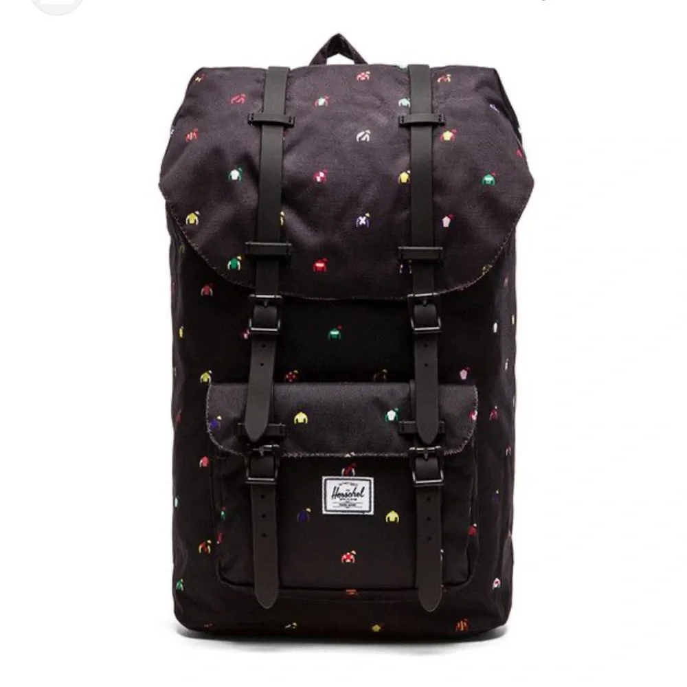 Herschel Supply Company Black Backpack with Multicolor Accents